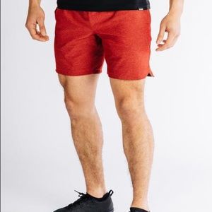 NWT Rhone Guru Short Unlined 7” XL Red Dahlia